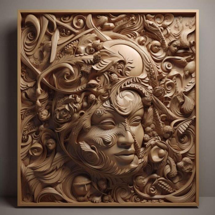 نموذج ثلاثي الأبعاد لآلة CNC 3D Art 